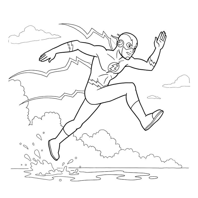 Flash per Bimbi di 3 Anni da colorare