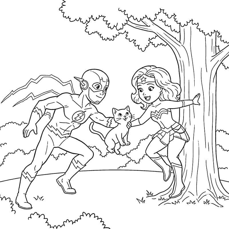 Flash per Bimbi di 4 Anni da colorare