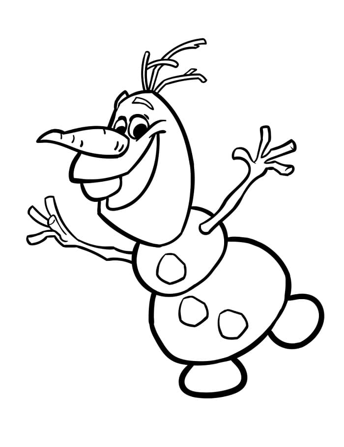 Frozen Olaf da colorare
