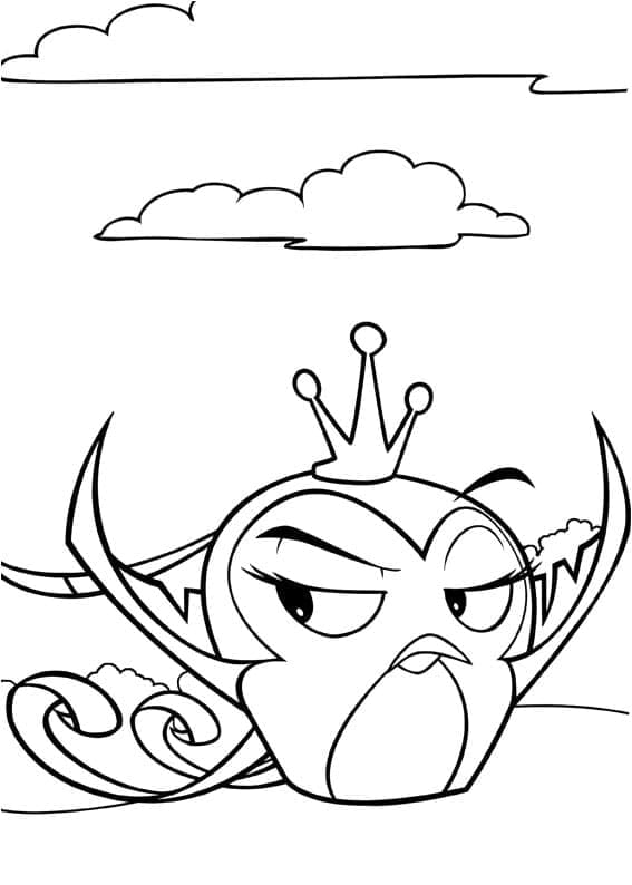 Gale Regina Cattiva Angry Birds da colorare