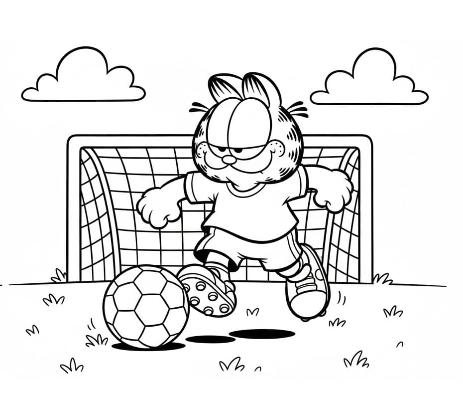 Garfield Animato da colorare