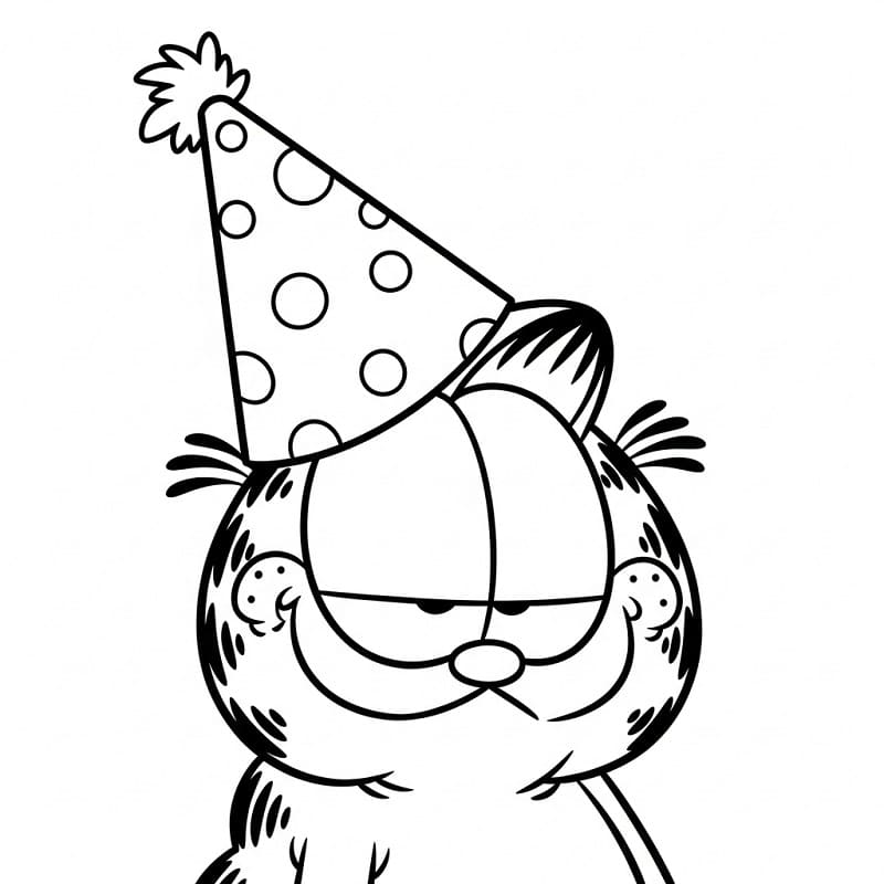 Garfield Base da colorare
