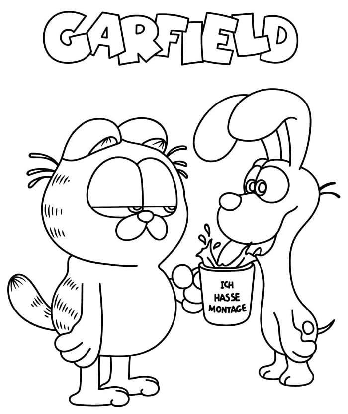 Garfield Gatto da colorare
