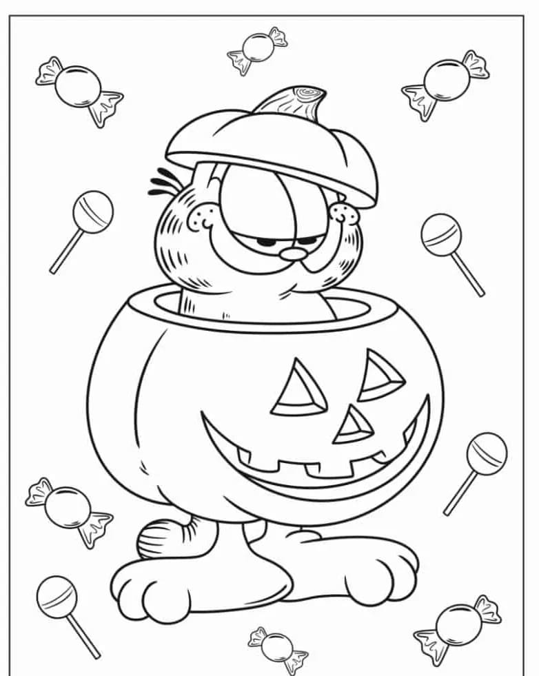 Garfield Semplice da colorare