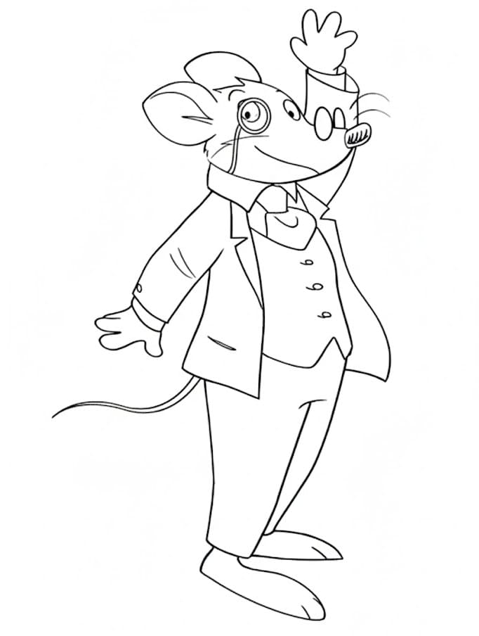 Geronimo Stilton Animato da colorare