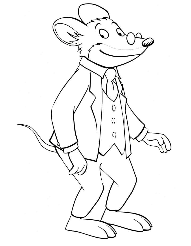 Geronimo Stilton Cartone da colorare