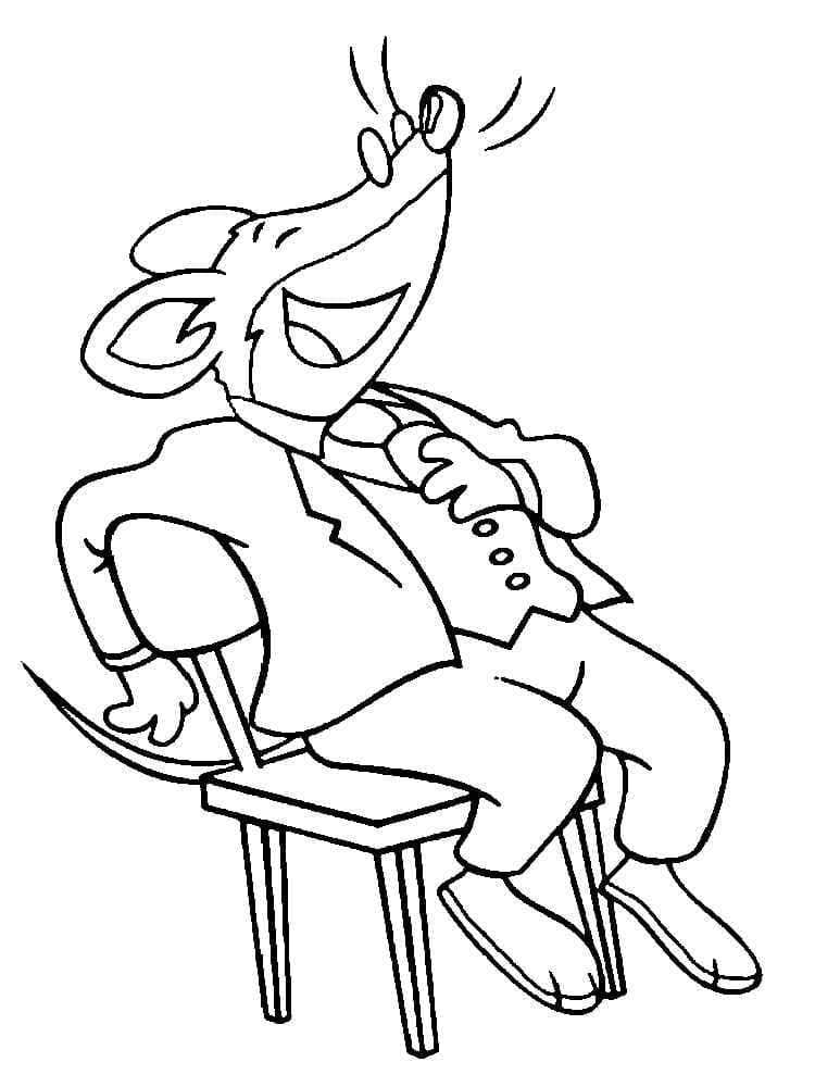 Geronimo Stilton Immagine Gratis da colorare