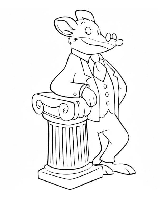 Geronimo Stilton Omaggio da colorare