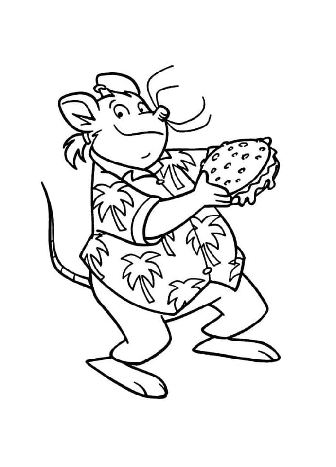 Geronimo Stilton per Bimbi di 3 Anni da colorare