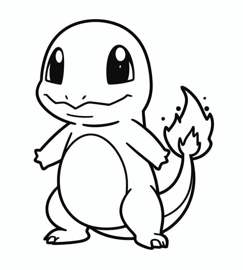 Gratis Charmander da Stampare da colorare