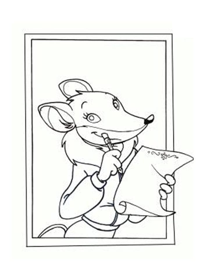 Gratis Geronimo Stilton Stampabile da colorare