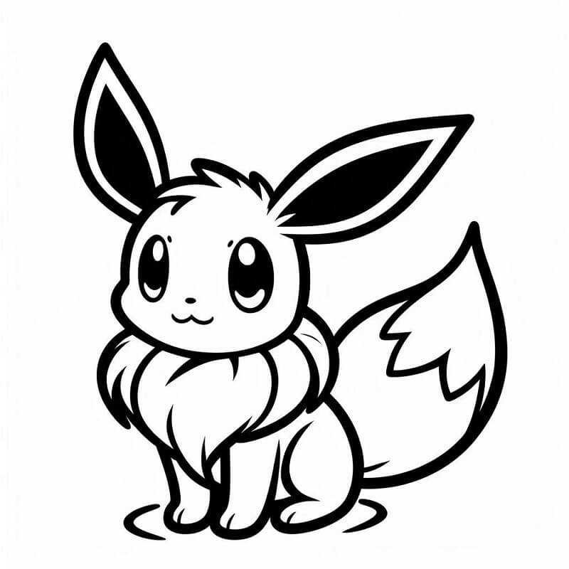 Gratis Immagine Eevee da colorare