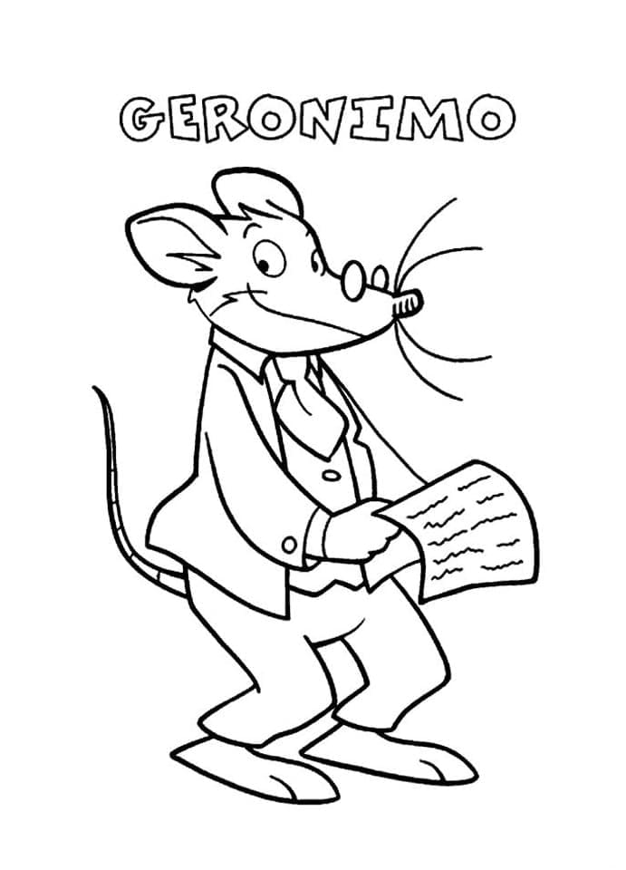 Gratis Immagine Geronimo Stilton da colorare