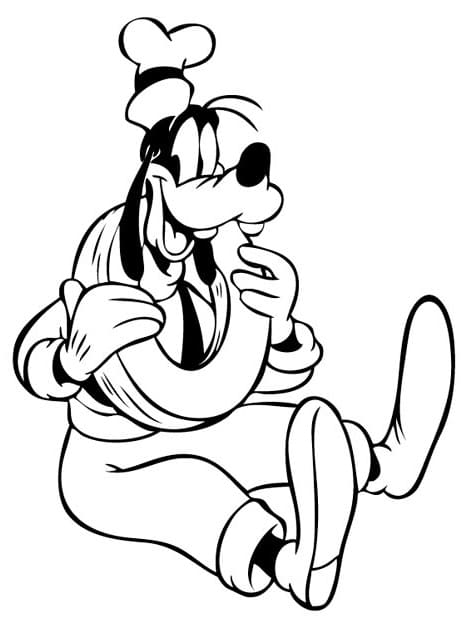 Gratis Immagine Pippo da colorare