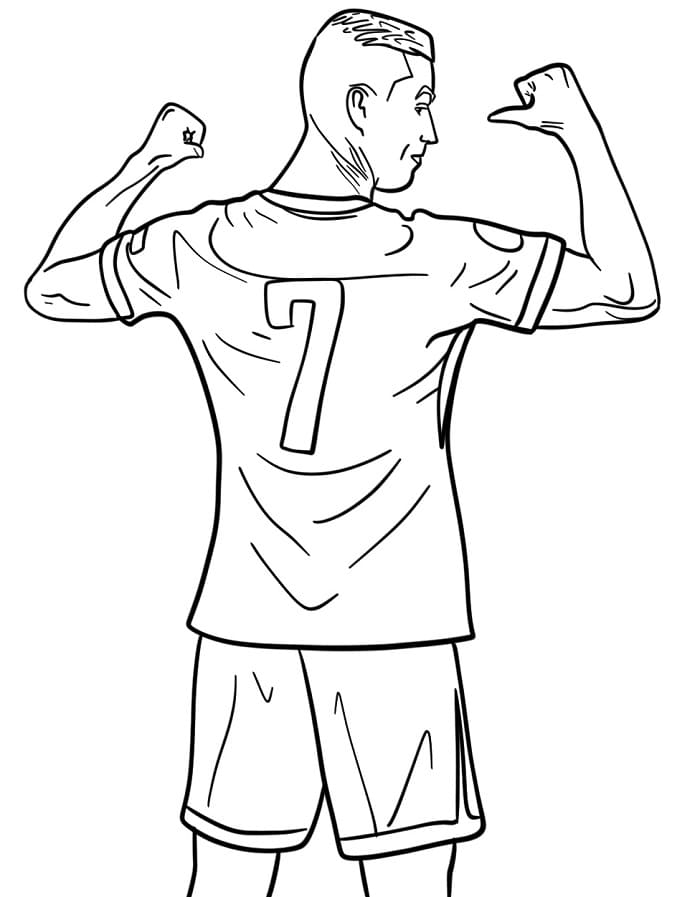 Gratis Immagine Ronaldo da colorare