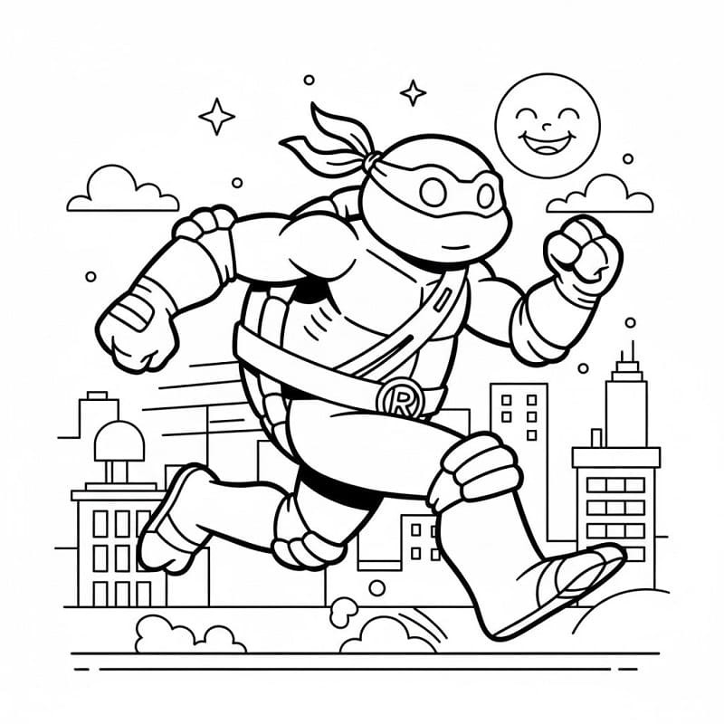 Gratis Immagine Tartarughe Ninja da colorare