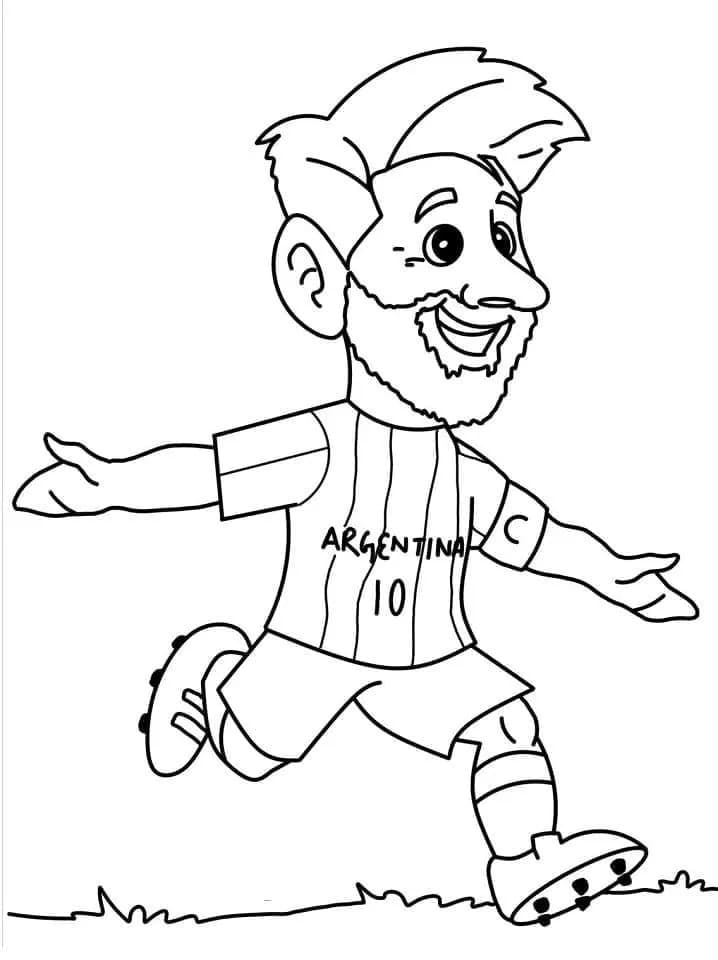 Gratis Messi Stampabile da colorare