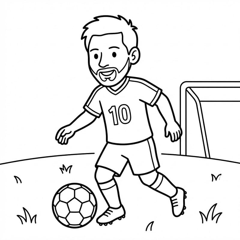 Gratis Messi da Stampare da colorare