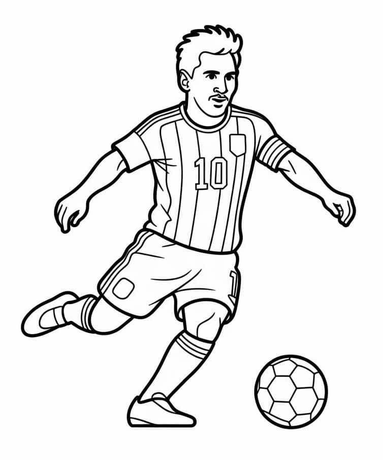 Gratis Messi per Bimbi da colorare