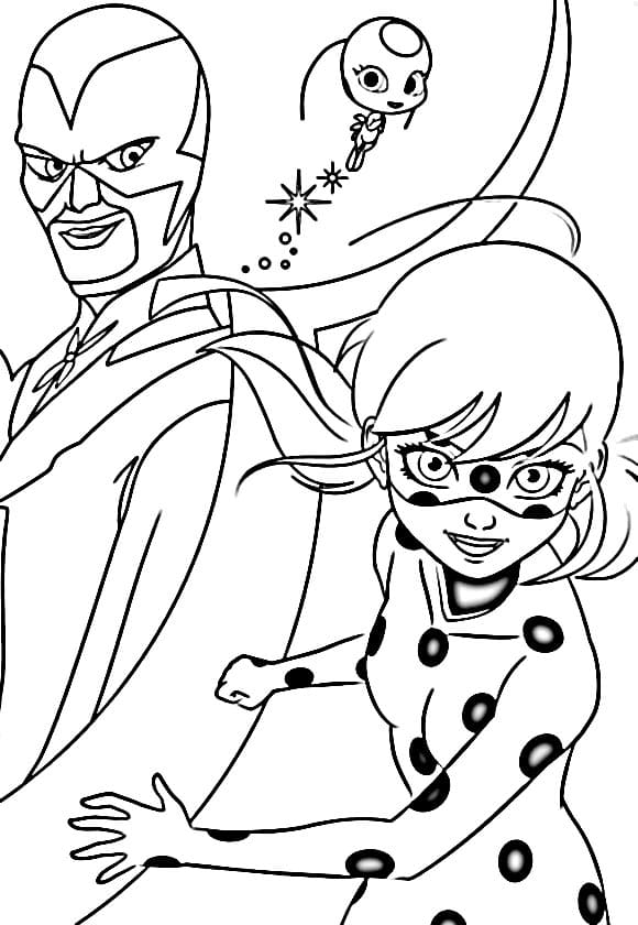 Gratis Miraculous Stampabile da colorare