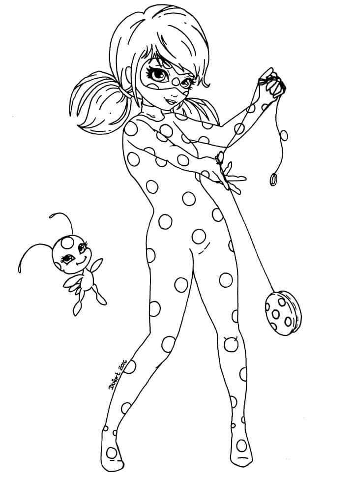 Gratis Miraculous per Bimbi da colorare