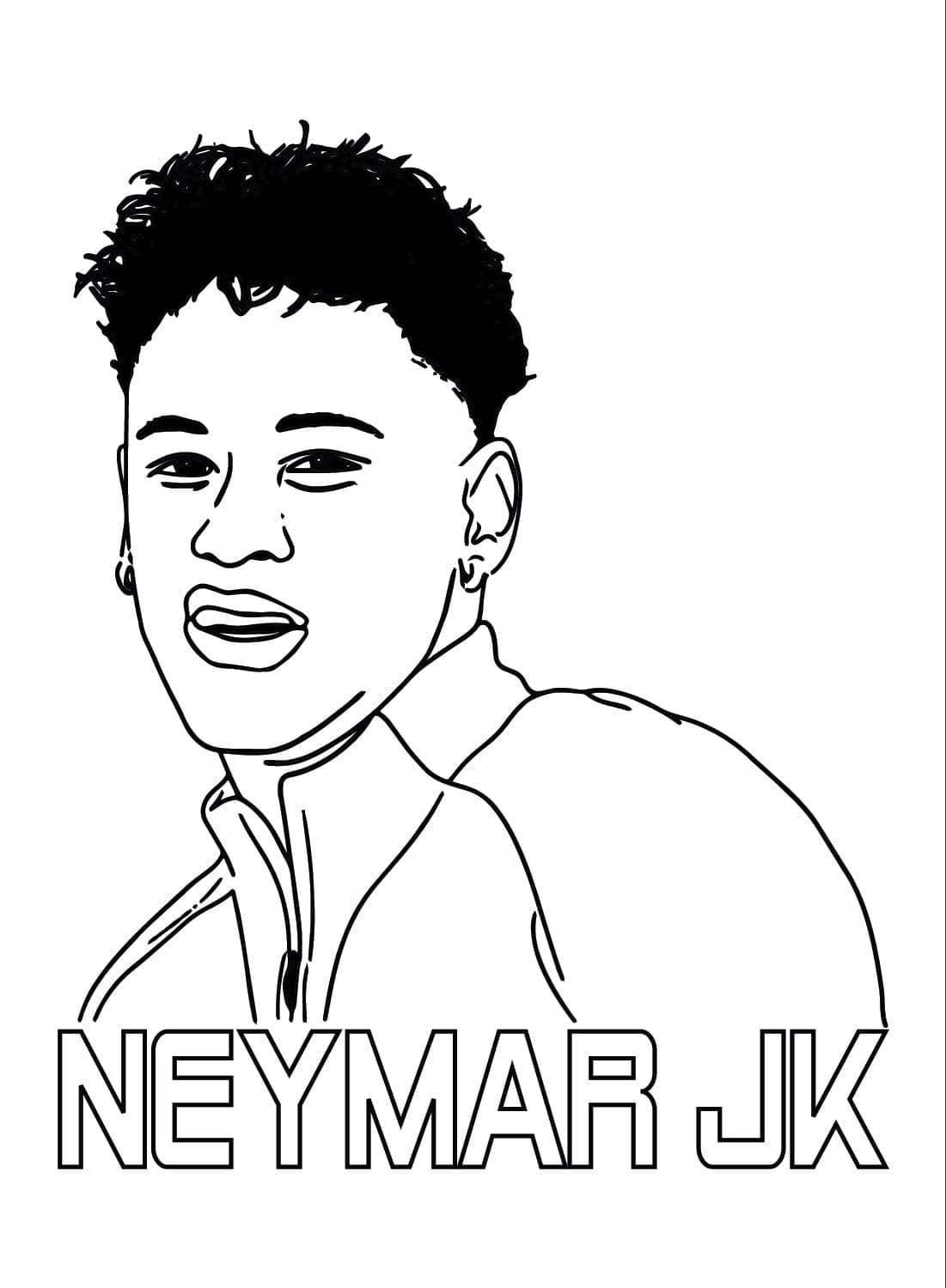 Gratis Neymar da Stampare da colorare