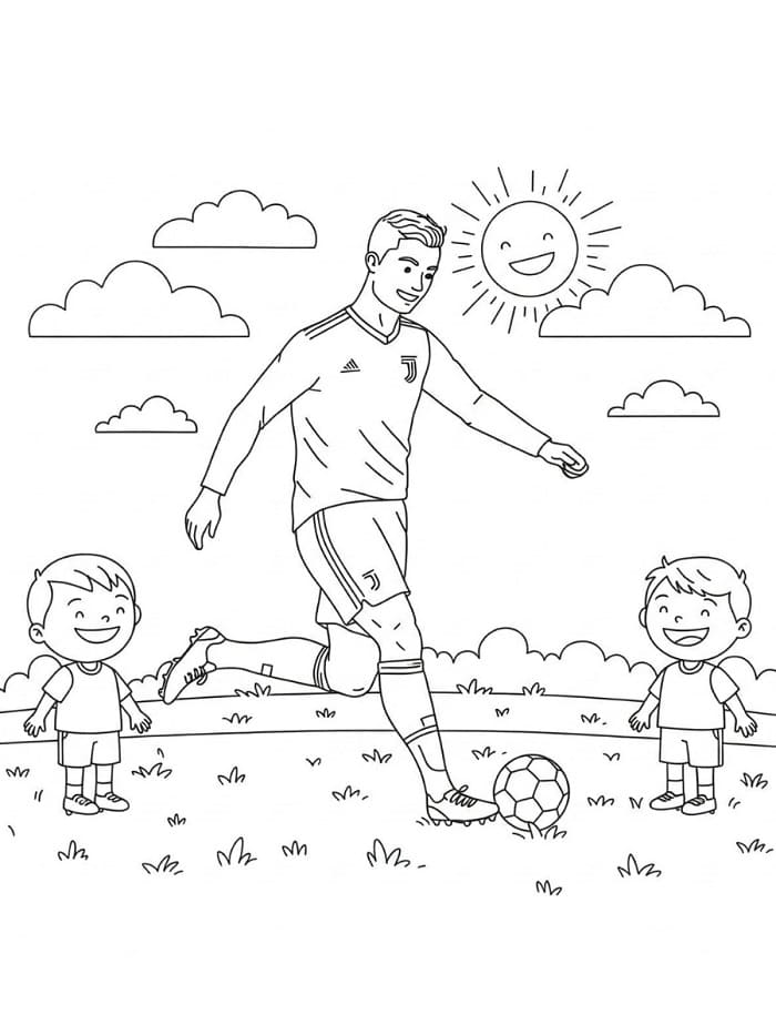 Gratis Ronaldo da Stampare da colorare