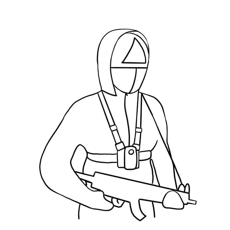 Gratis Squid Game per Bimbi da colorare