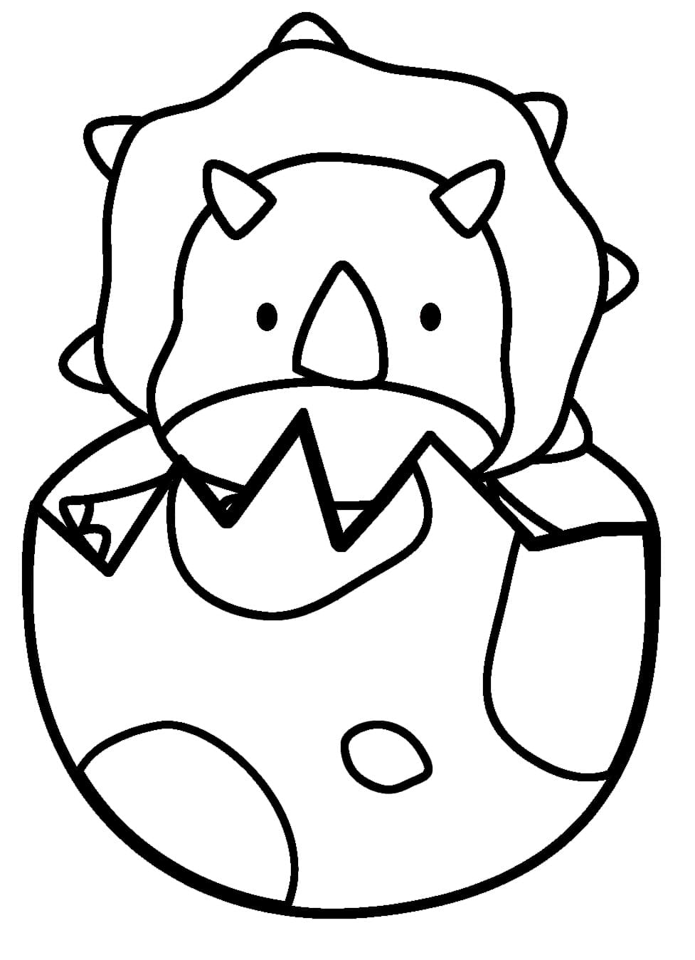 Gratis Triceratopo per Bimbi da colorare