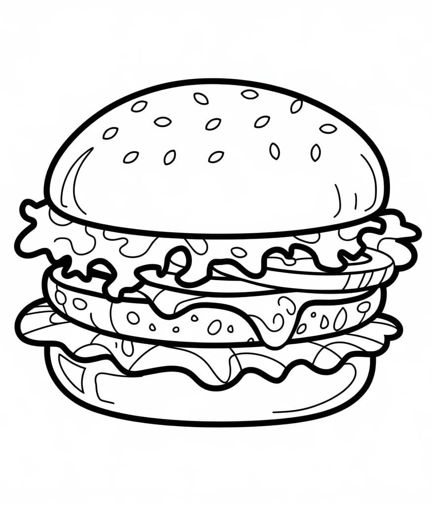 Hamburger (7) da colorare