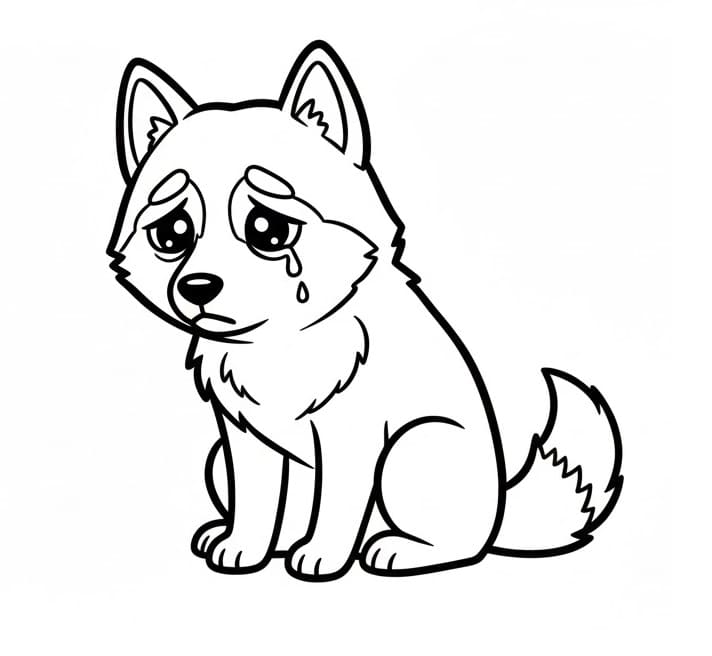 Husky Straordinario da colorare
