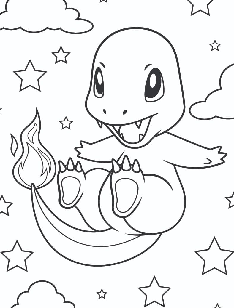 Immagine Charmander da colorare