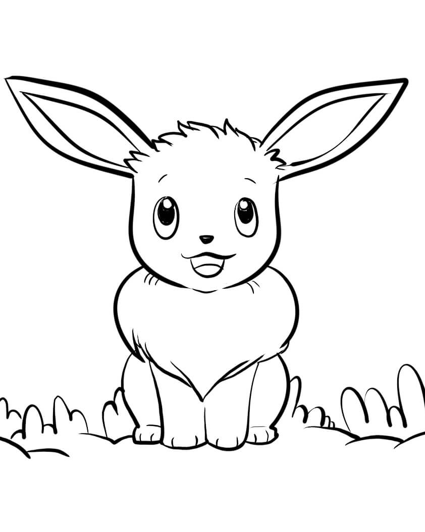 Immagine Eevee da colorare