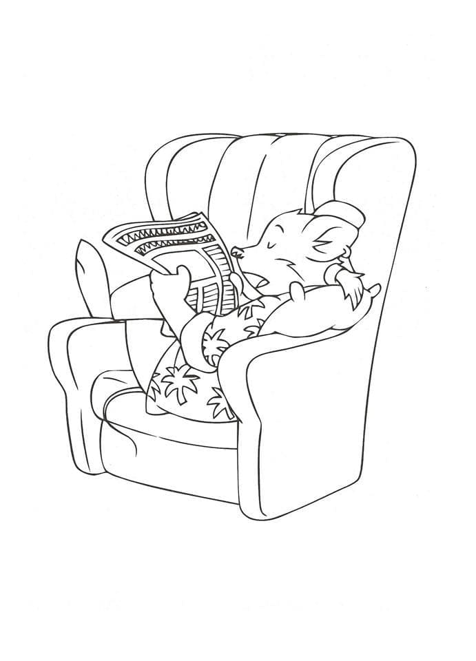 Immagine Geronimo Stilton da colorare