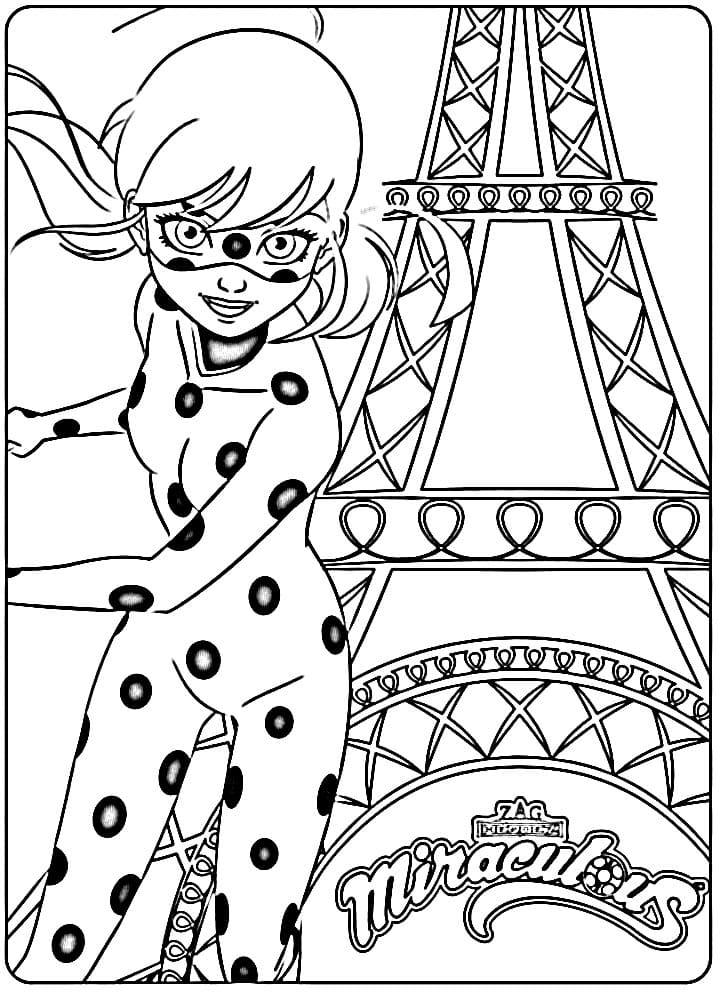 Immagine Miraculous da colorare