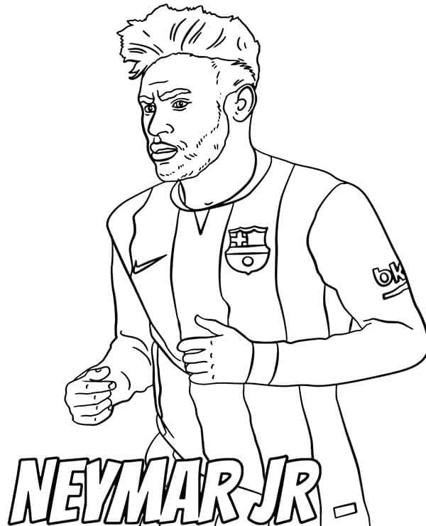 Immagine Neymar da colorare