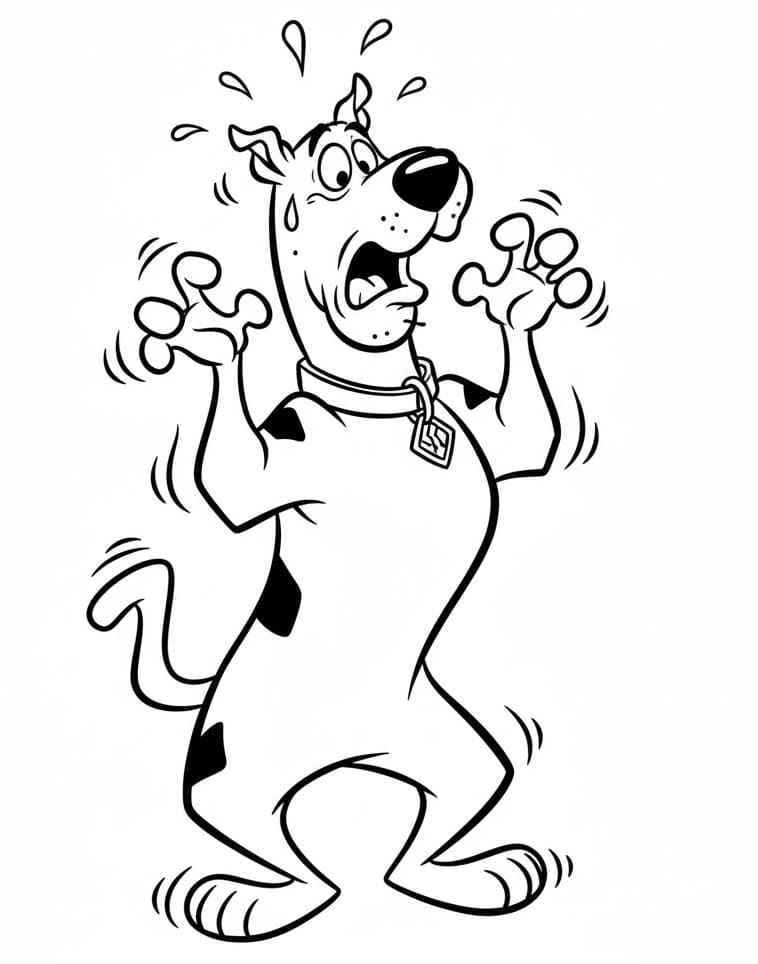 Immagine Scooby Doo da colorare
