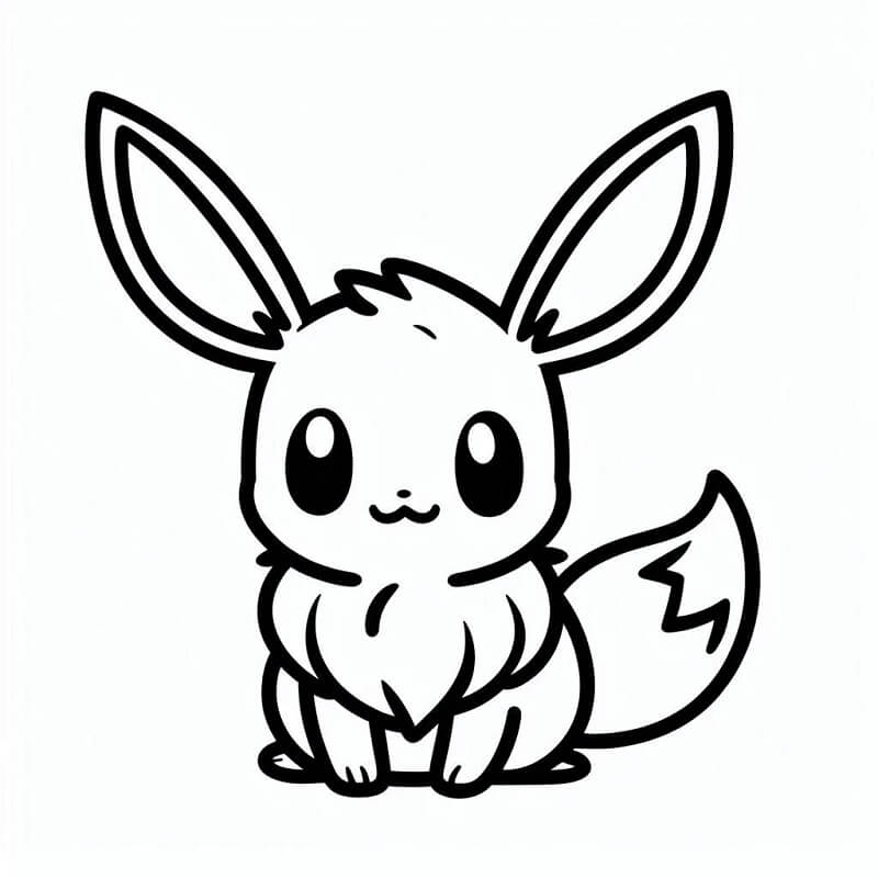 Immagine Stampabile Eevee da colorare