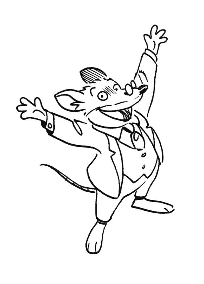 Immagine Stampabile Geronimo Stilton da colorare