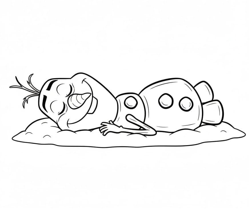 Immagine Stampabile Olaf da colorare