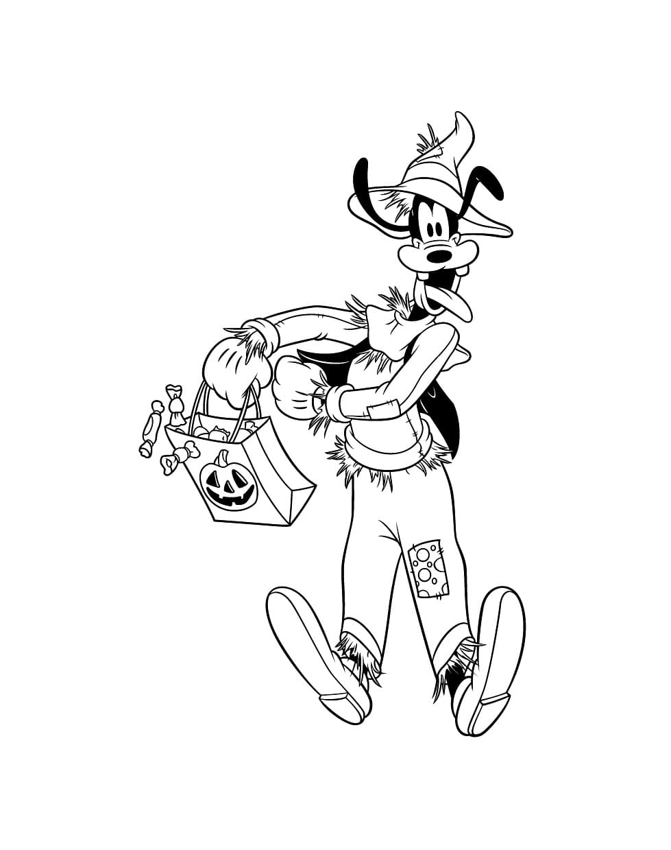 Immagine Stampabile Pippo da colorare