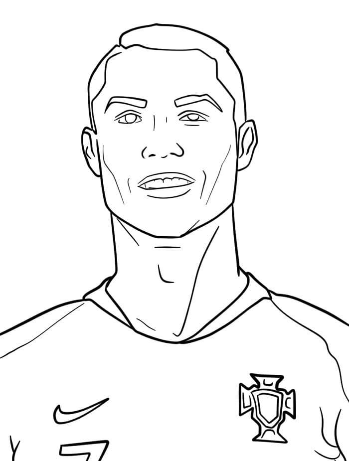 Immagine Stampabile Ronaldo da colorare