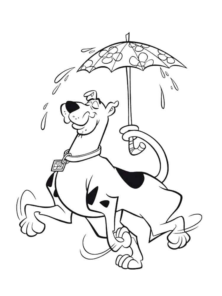 Immagine Stampabile Scooby Doo da colorare