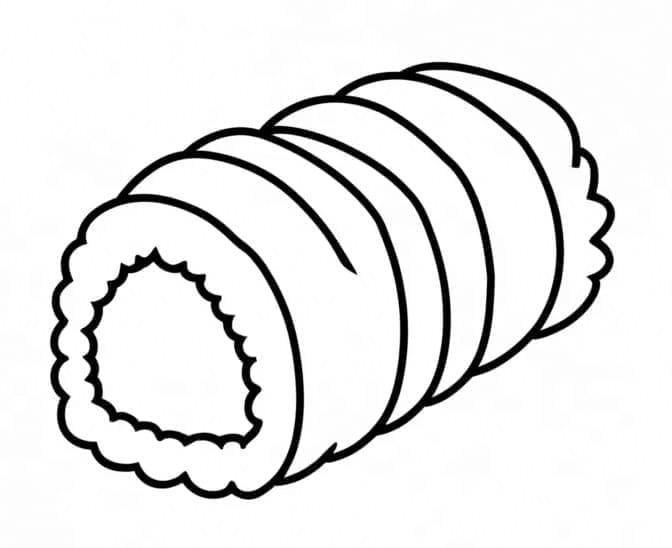 Immagine Stampabile Sushi da colorare