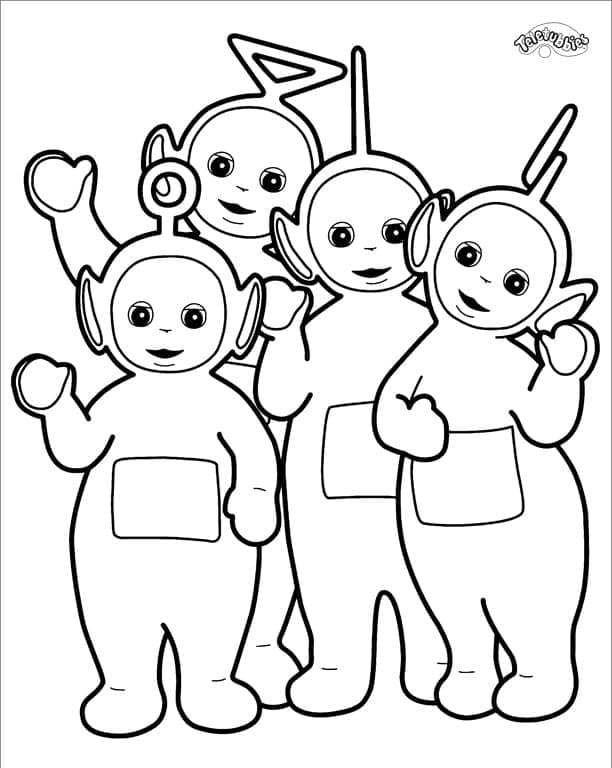 Immagine Stampabile Teletubbies da colorare