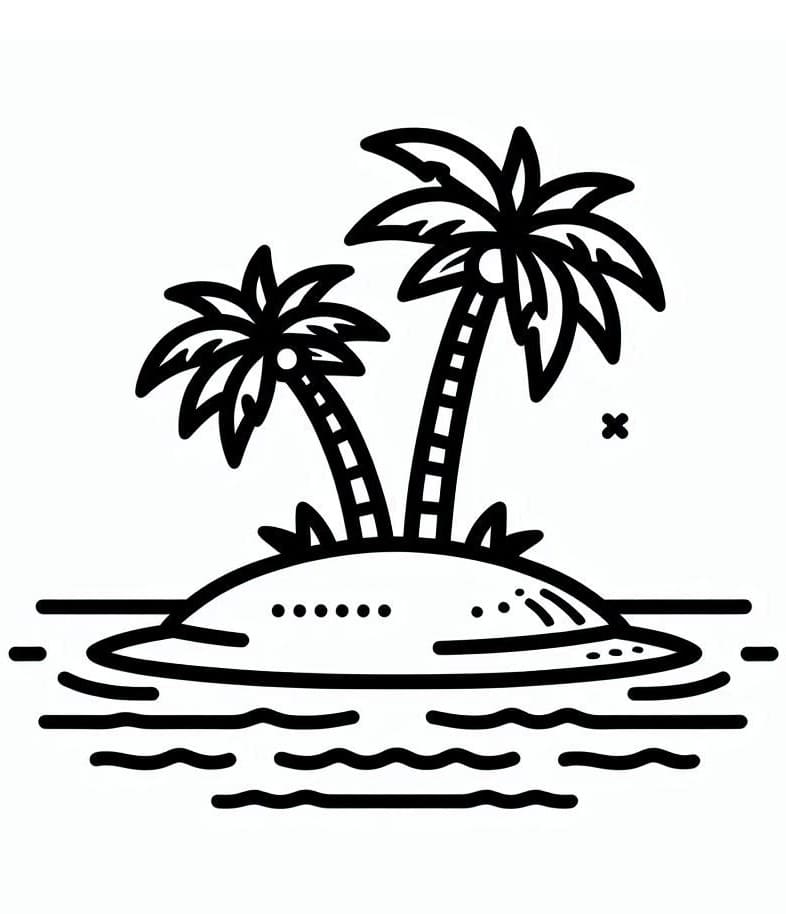 Isola Gratuita da colorare