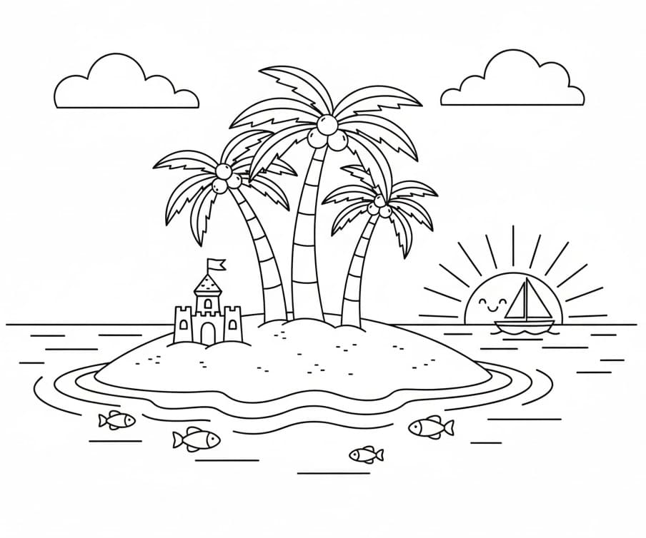 Isola Normale da colorare