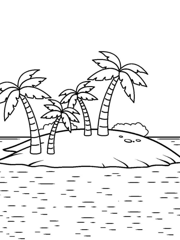 Isola Splendida da colorare