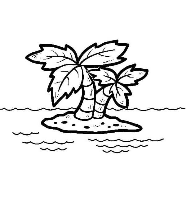 Isola Stampabile da colorare