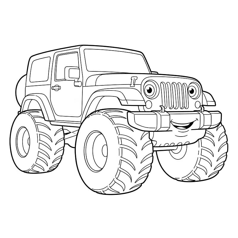 Jeep Gratuito da colorare